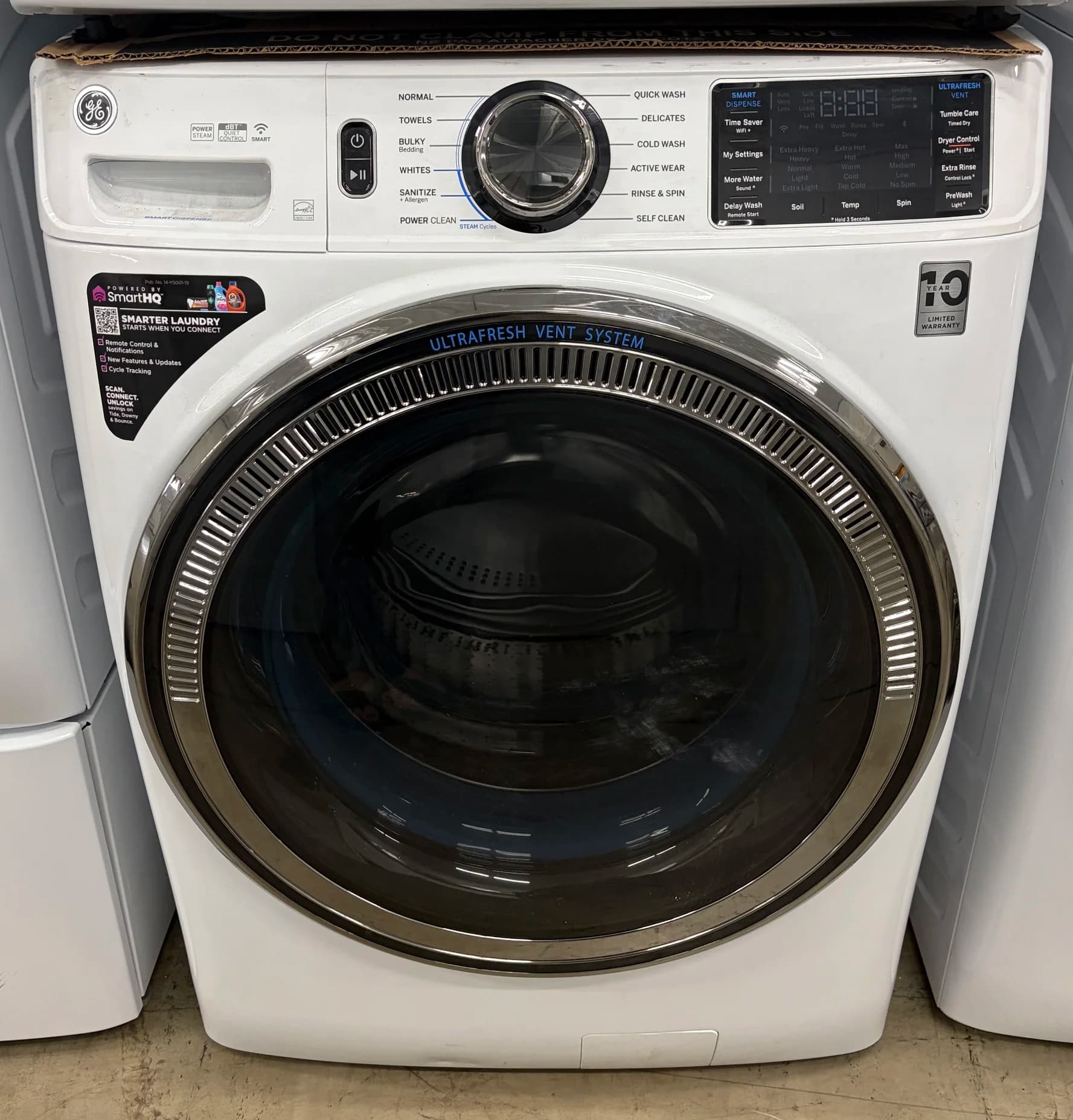 *Scratch & Dent* NEW GE Smart Front Load Washer GFW655SSV0WW, White – 1 Yr. Warranty