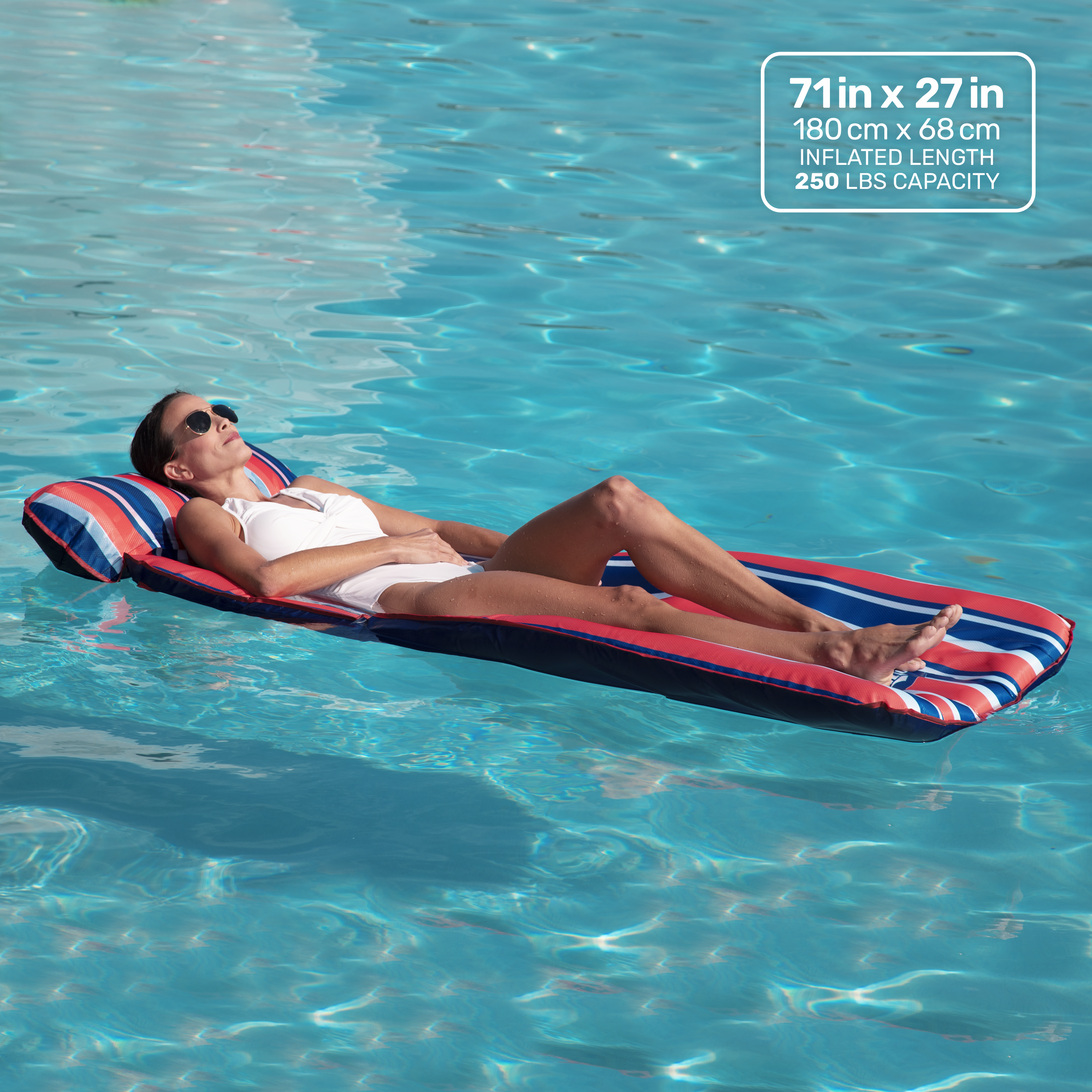 Deluxe 3-in-1 Fold & Go Float, Mat, and Lounge | Multipurpose Pool Float - thumbnail 7