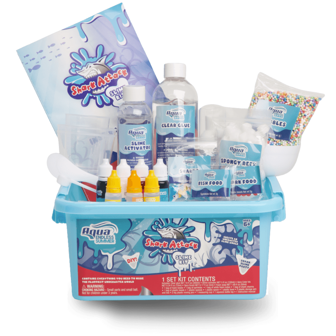 Shark Attack DIY Slime Kit – Creative STEM Craft with Ocean Adventure Theme