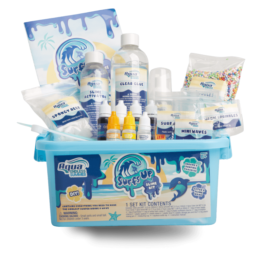 Surf’s Up DIY Slime Kit – Beach and Surf-Themed STEM Activity with Summer Vibes