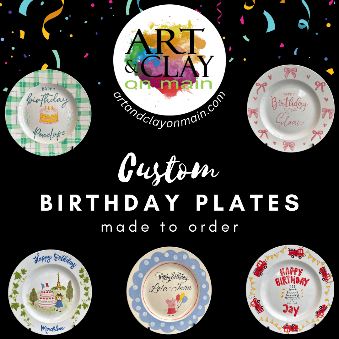 We Make It: Personalized Happy Birthday Plate