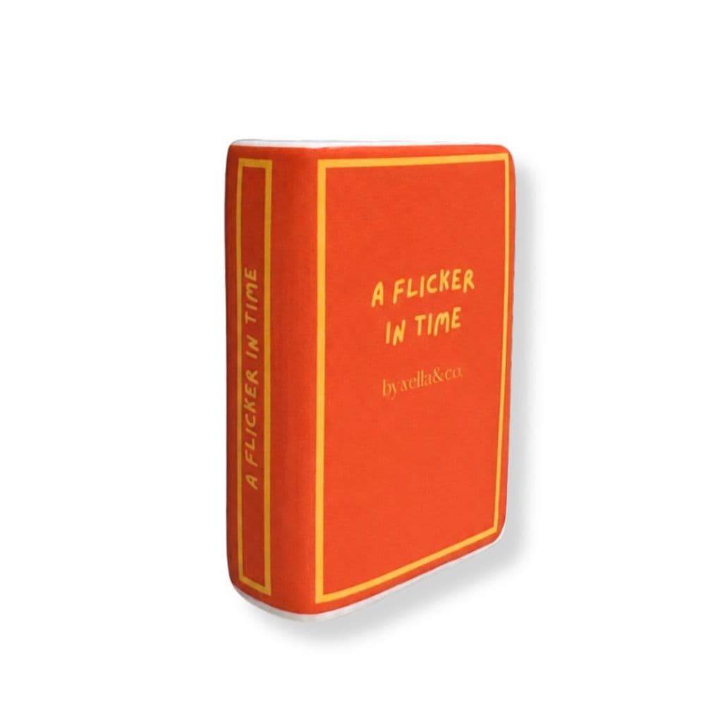 “A Flicker in Time” Ceramic Book-Shaped Bud Vase / Match Holder