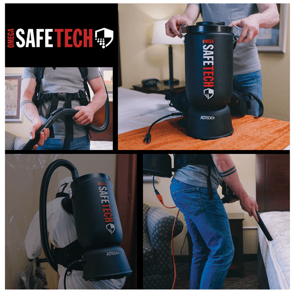 Atrix Omega SafeTech HEPA Backpack Vacuum | VACOSTBV - thumbnail 4