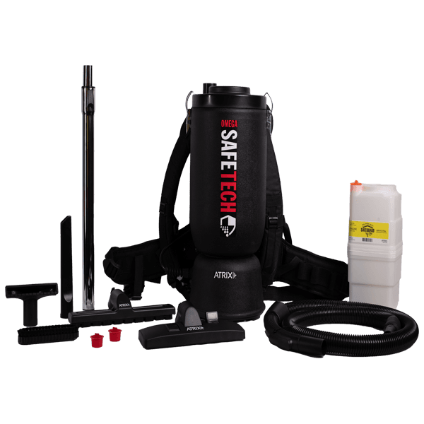 Atrix Omega SafeTech HEPA Backpack Vacuum | VACOSTBV - thumbnail 2