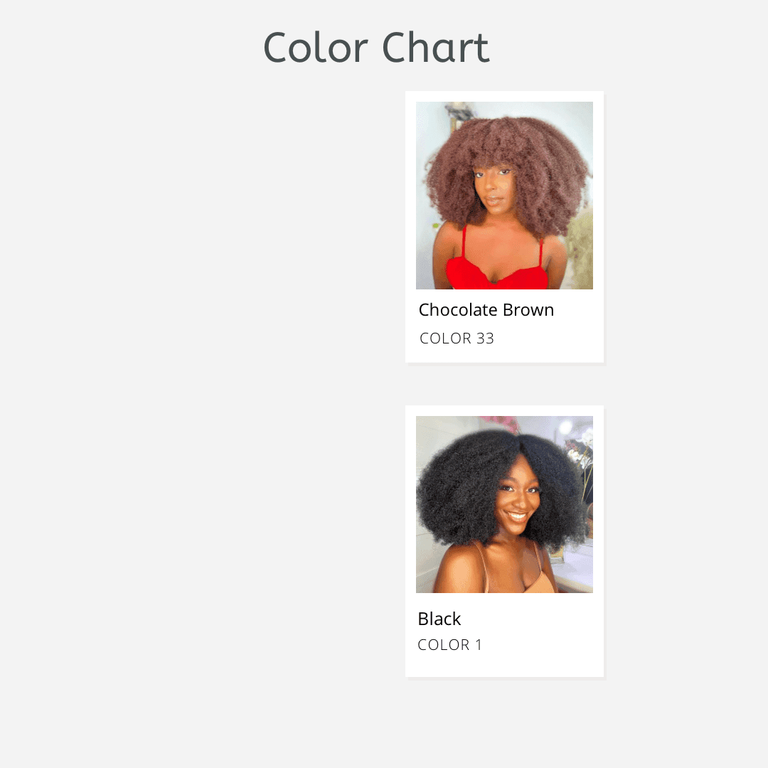 4C Kinky Fringe Wig – Afro Wig - thumbnail 8
