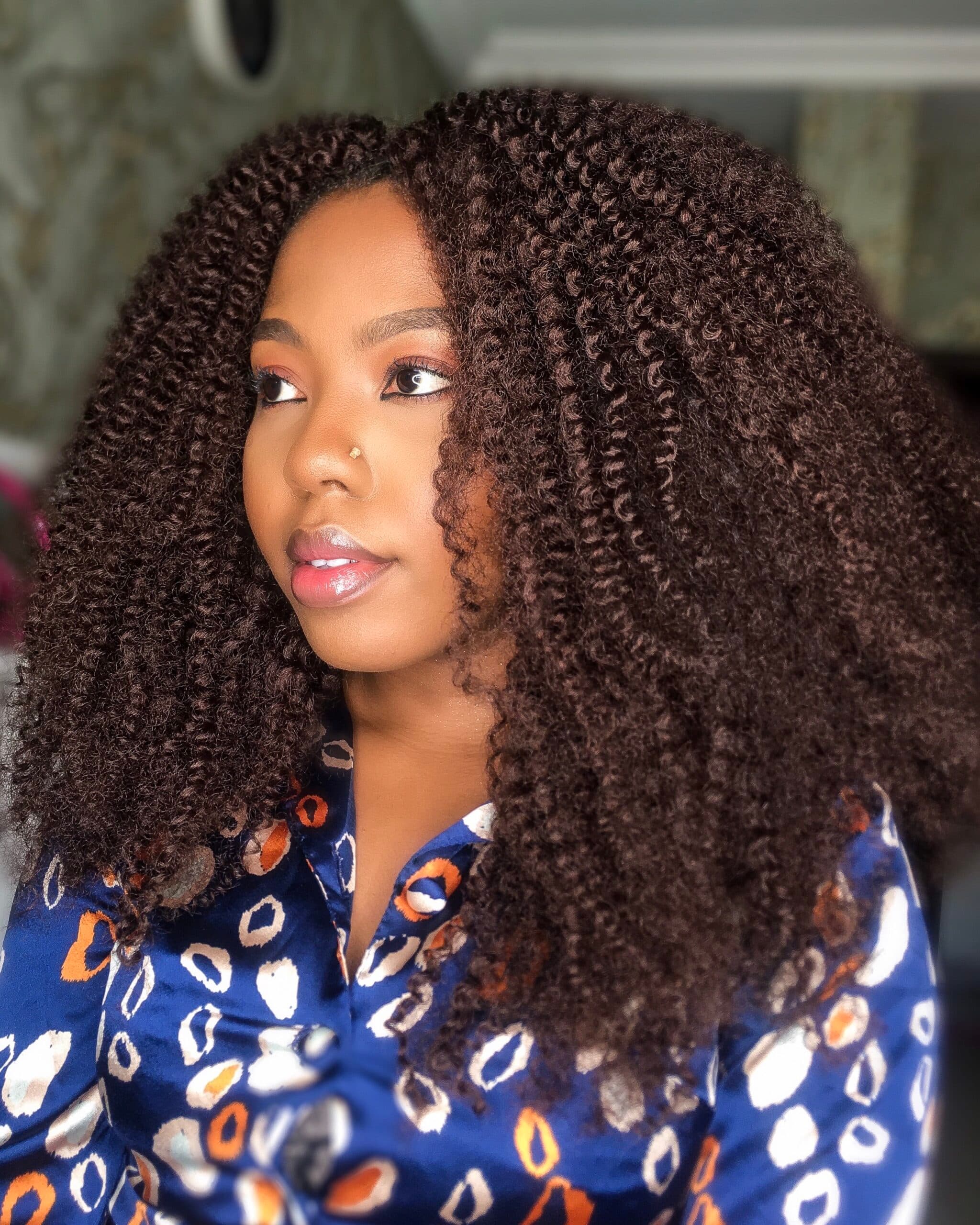 16″ Bohemian Curls ~ Curly Crochet Braids | Bob Length - thumbnail 5