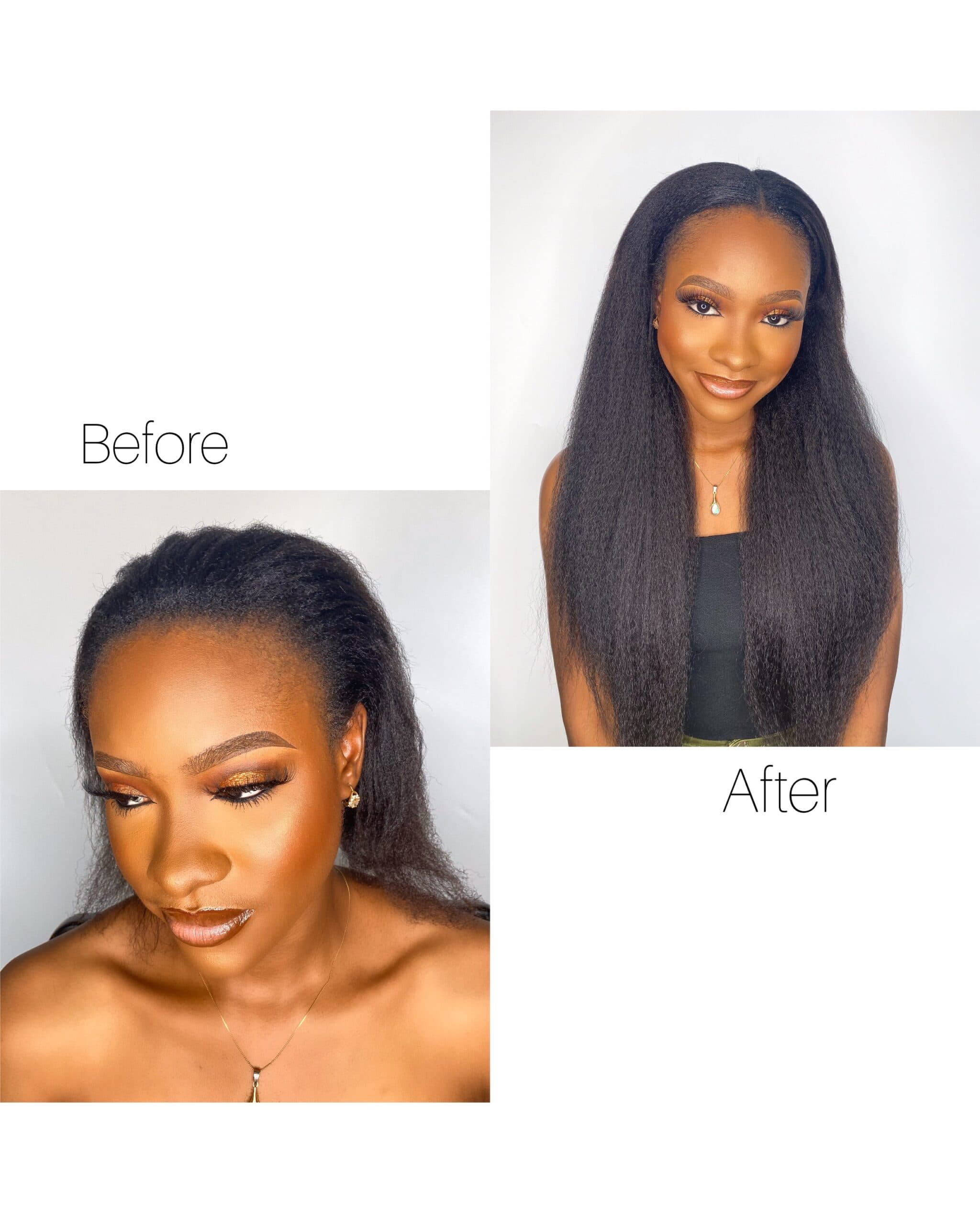 Kinky Straight Clip Ins - thumbnail 2
