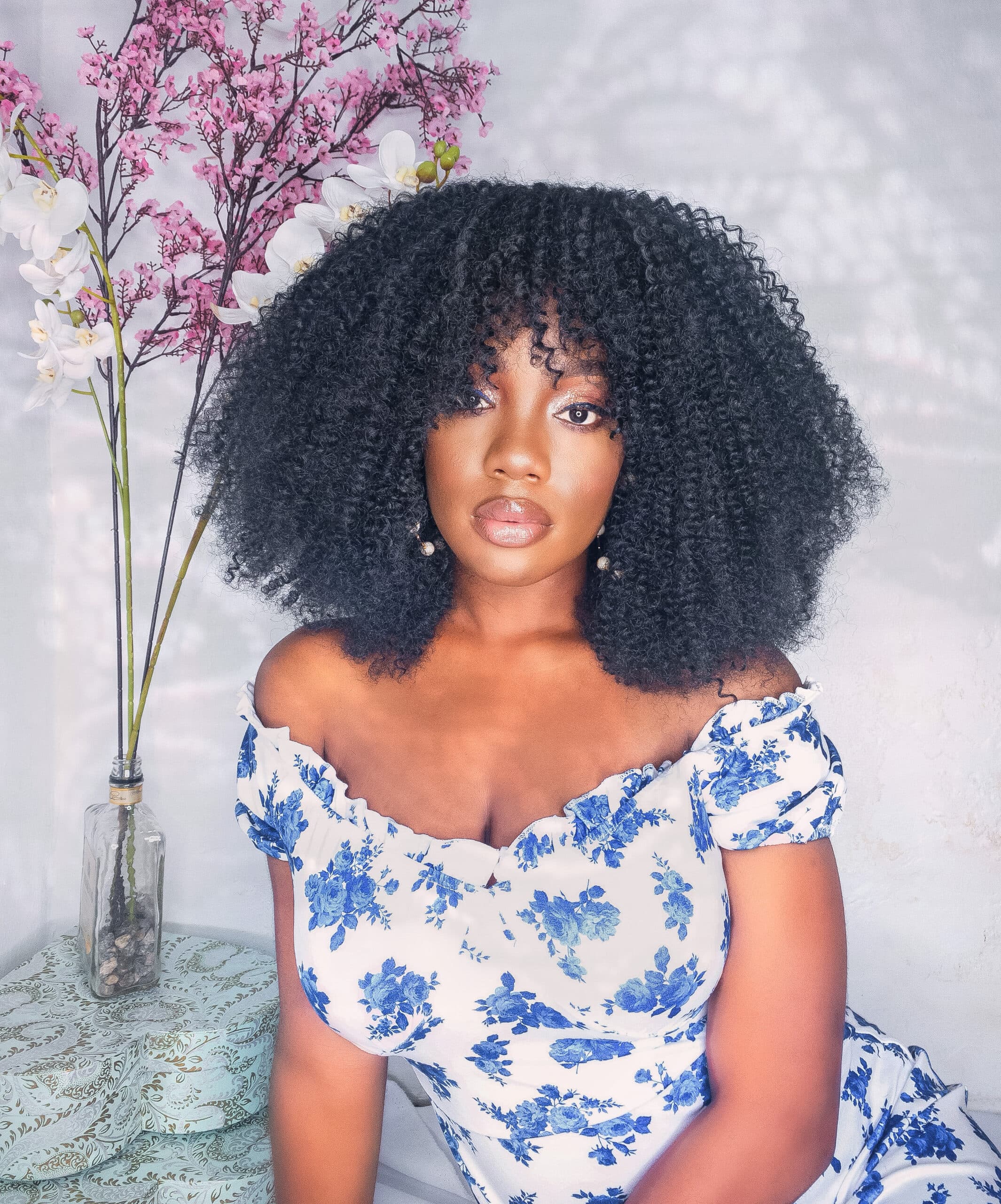 16″ Bohemian Curls ~ Curly Crochet Braids | Bob Length