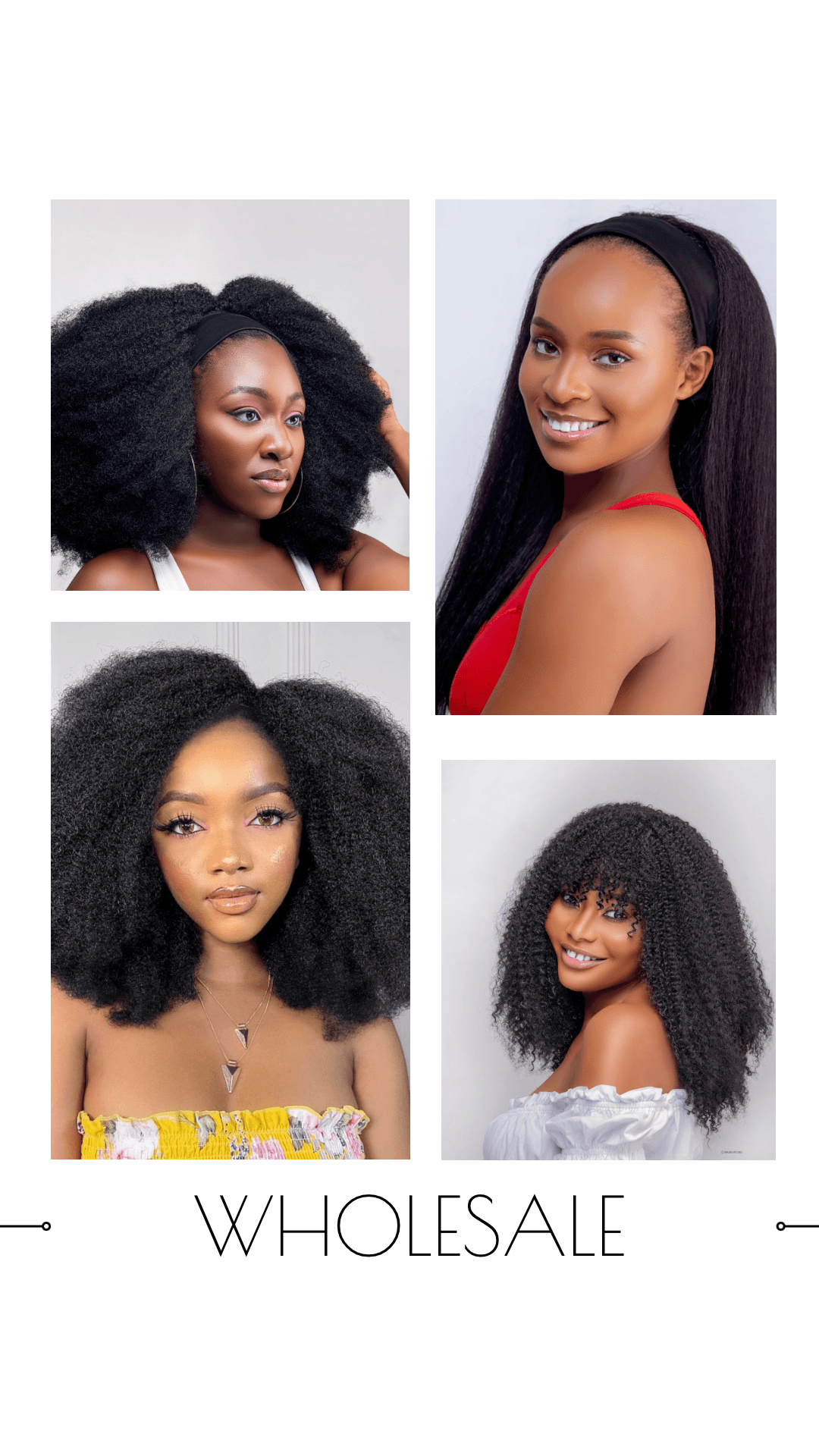 10 Pcs Premium Fibre Wigs | Wholesale