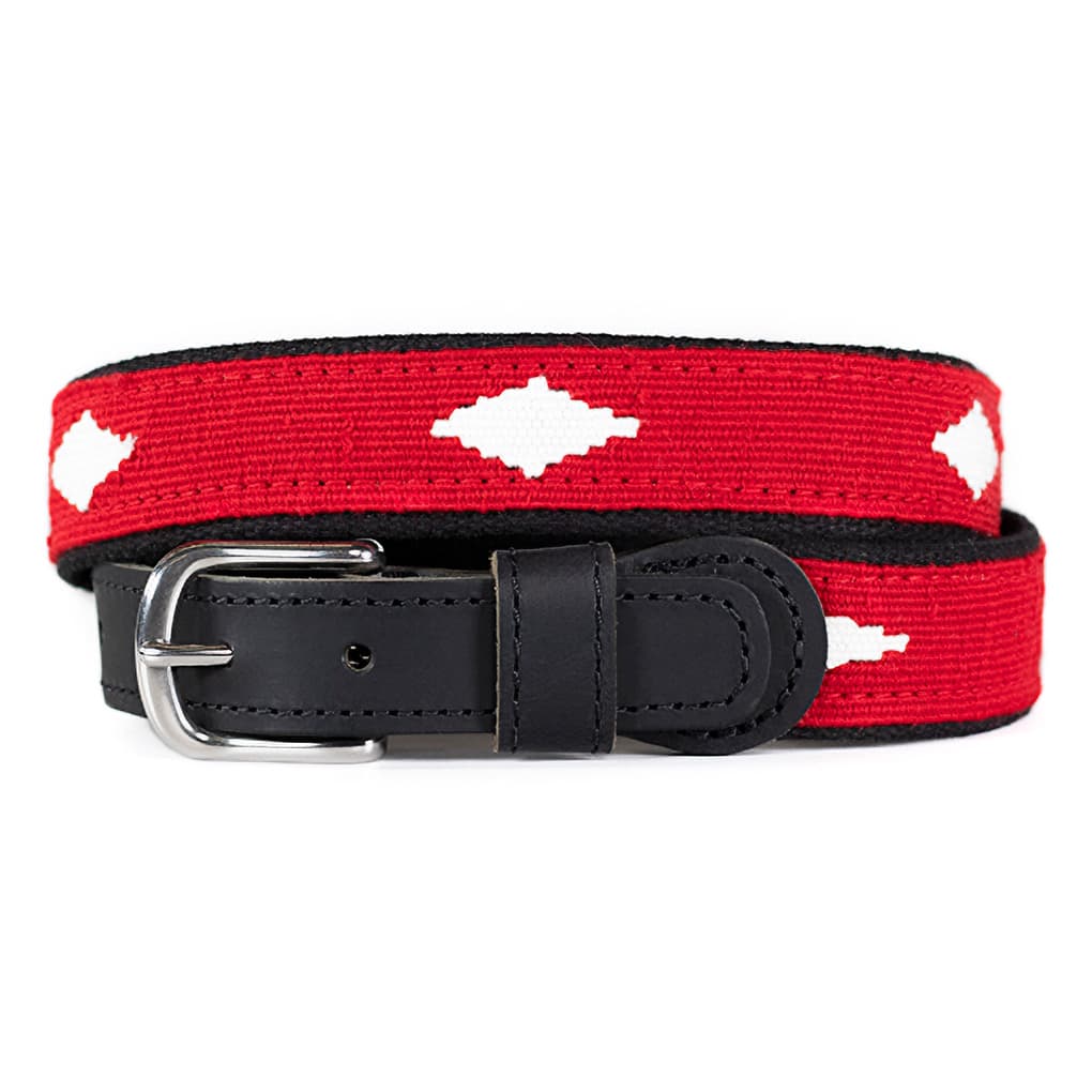 a tail we could wag Cotton and Leather Belt – Diamond