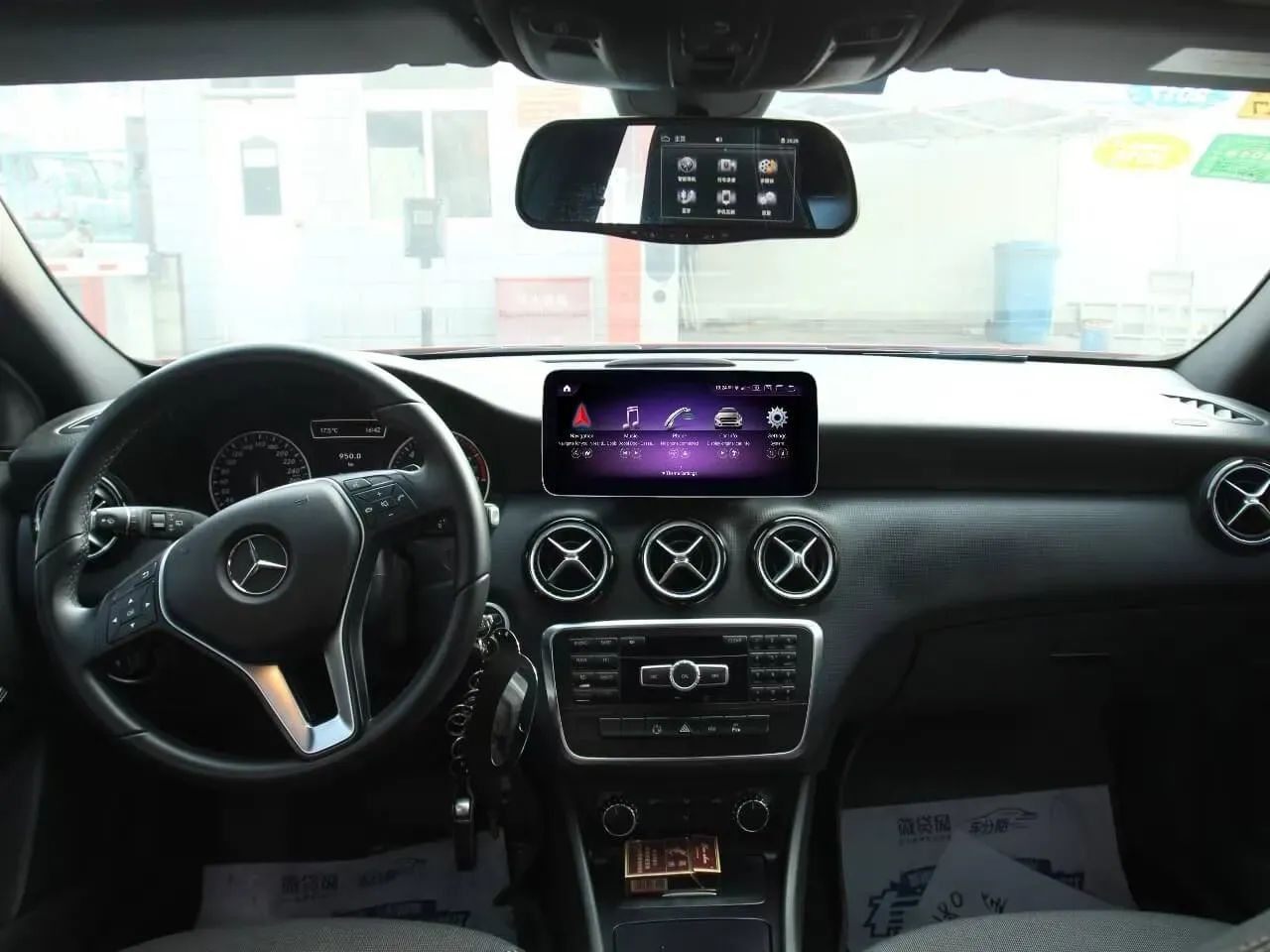 AuCAR Android Head Unit Car Video For Mercedes A class Car Multimedia Player GPS Navi Audio Radio Stereo Head Unit - thumbnail 2