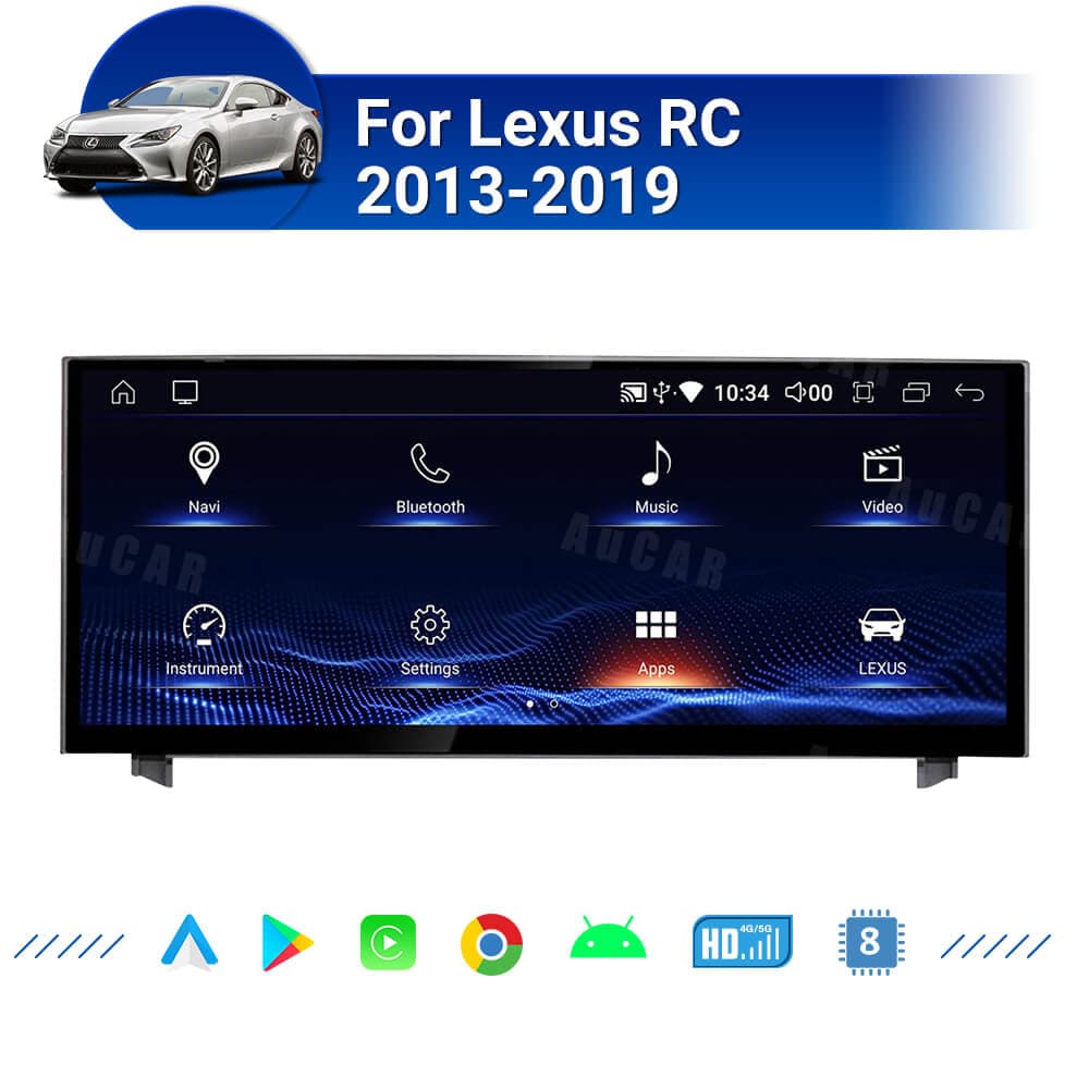 AuCar 10.25″ Android Car Radio GPS Navigation For Lexus IS 2013-2017 RC 2013-2019