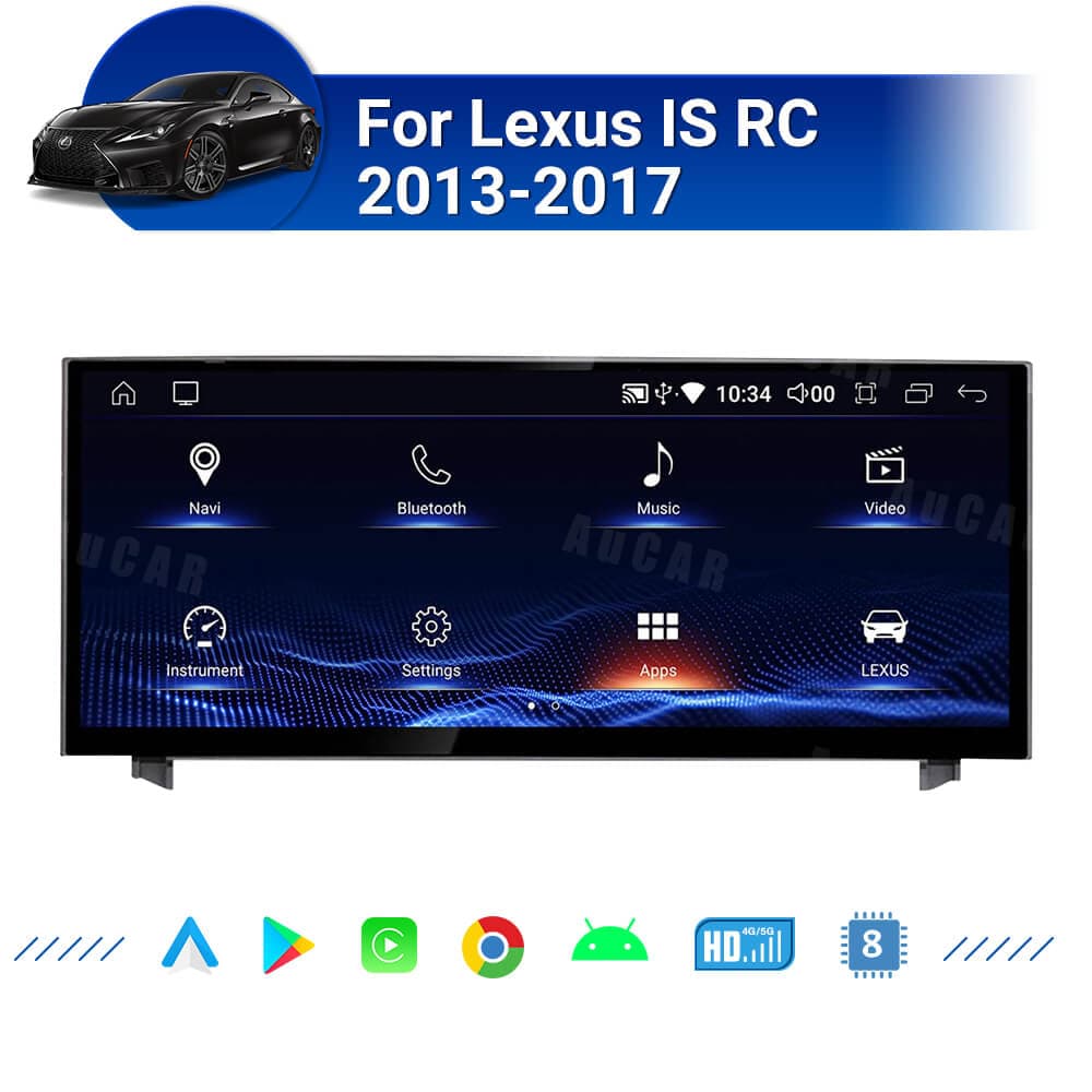 AuCar 10.25″ Android Car Radio GPS Navigation For Lexus IS RC 2013-2017