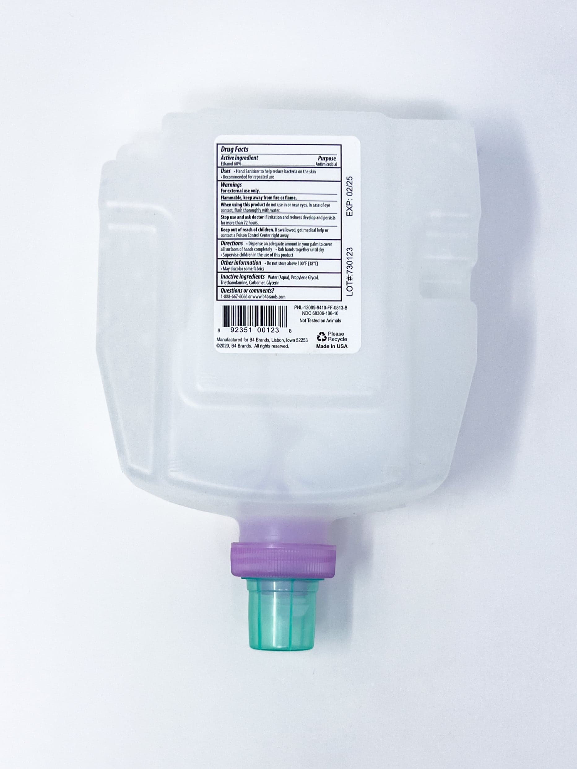 (4-pack) 1000 mL Avant&reg; Liquid Hand Sanitizer Eco-Flex Refills - thumbnail 3