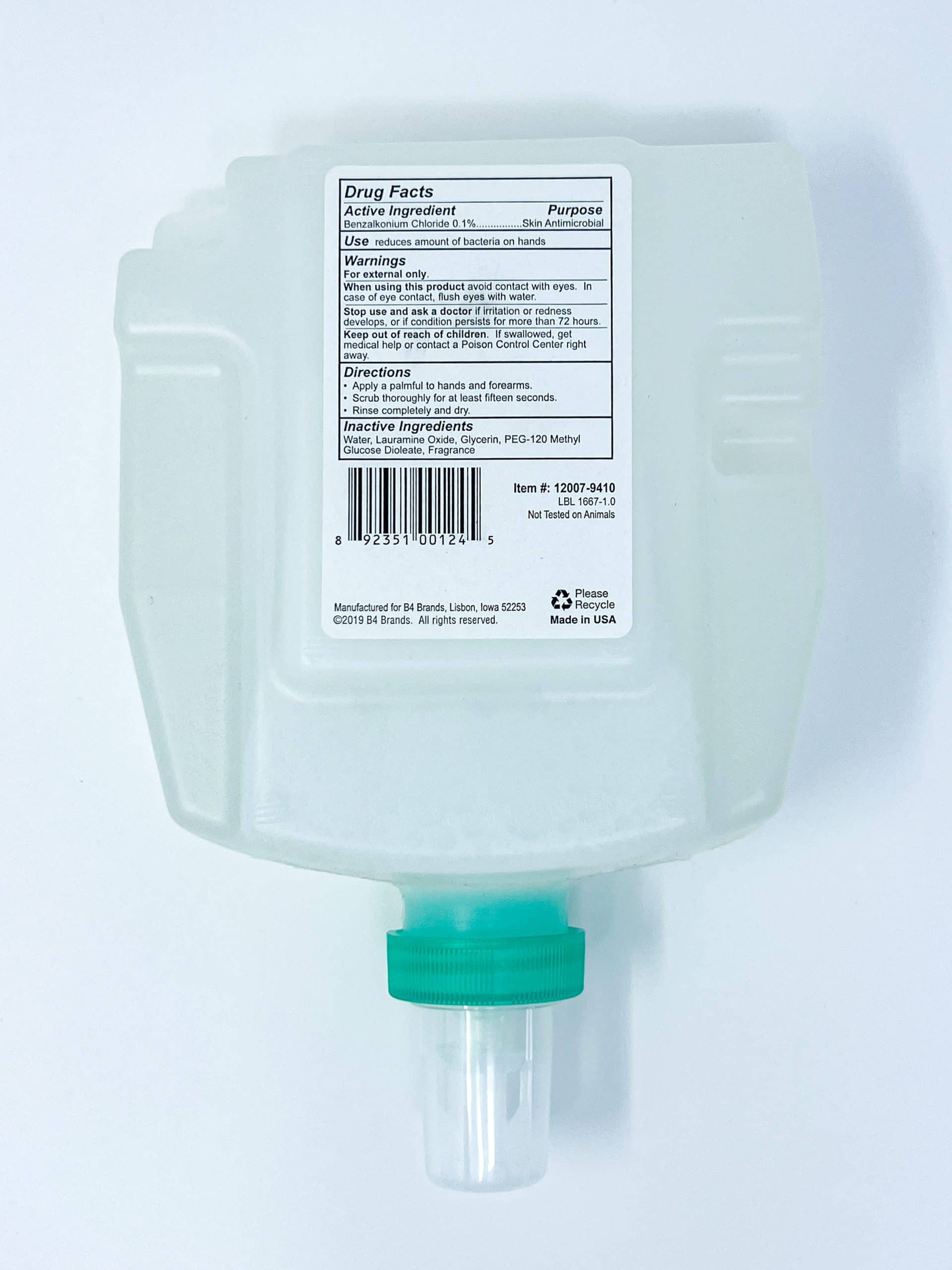 (4-pack) Aterra&reg; 7 Antibacterial Foaming Hand Soap, 1000 mL Refills - thumbnail 3