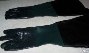 Cloth-Lined Sandblasting Cabinet Gloves OVAL X 28″