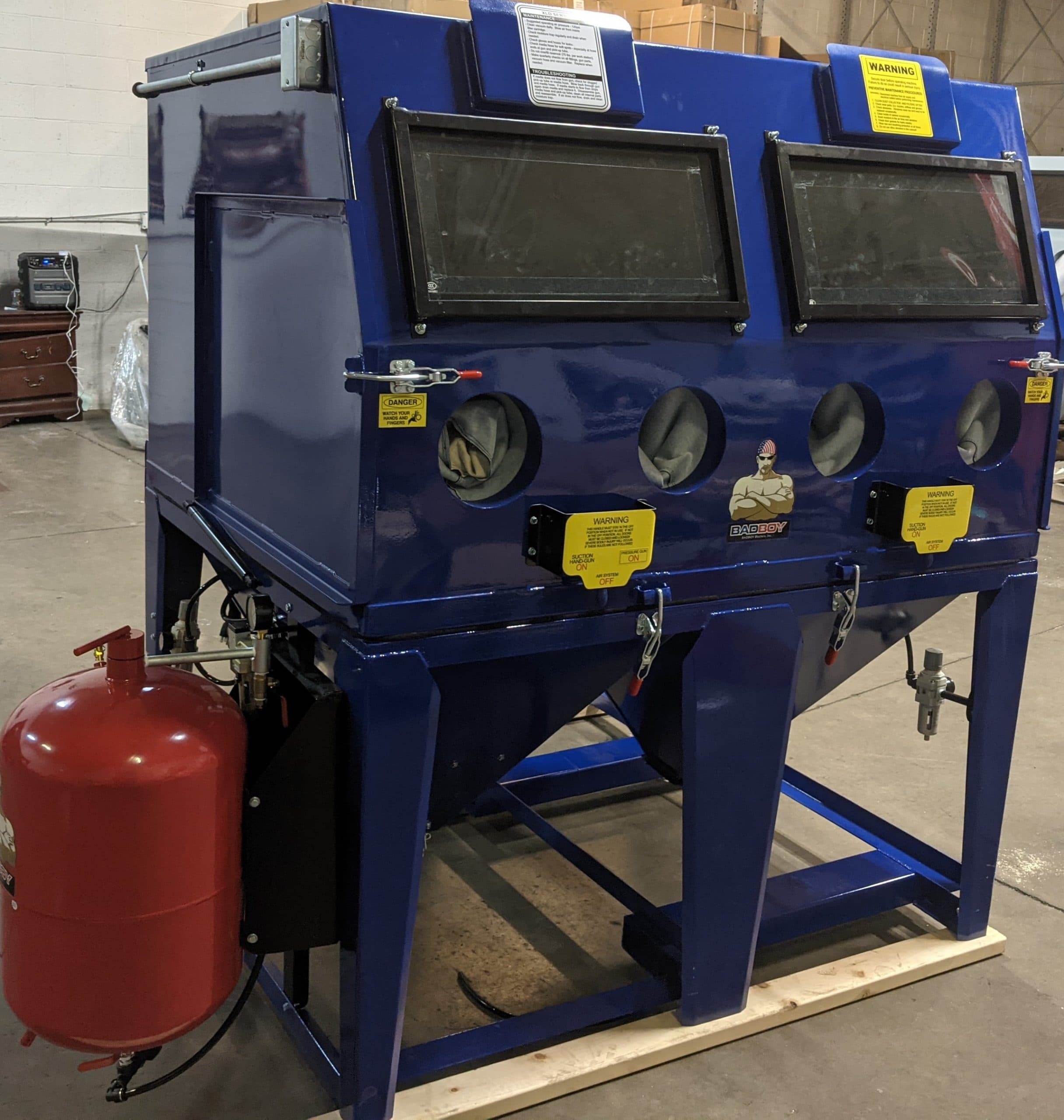 SANDBLASTING CABINET BB5990-48LED-BVR-PR