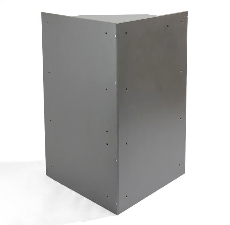 Corner Cubby Storage Unit with Four Reversible Baskets – Charcoal - thumbnail 9