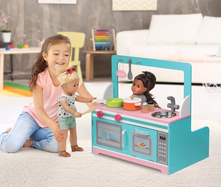 Retro Diner and Kitchen Doll Playset with Accessories - thumbnail 3