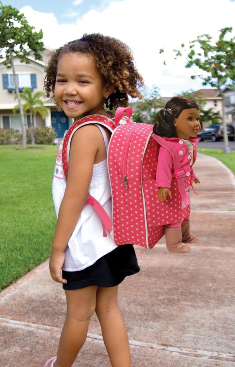 Doll Travel Backpack – Pink/Star - thumbnail 2