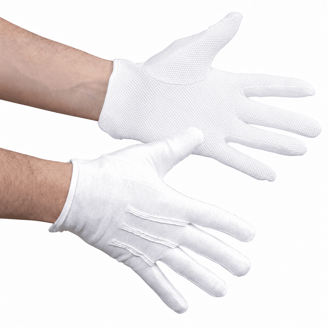 SHS White Sure Grip Marching Band Gloves