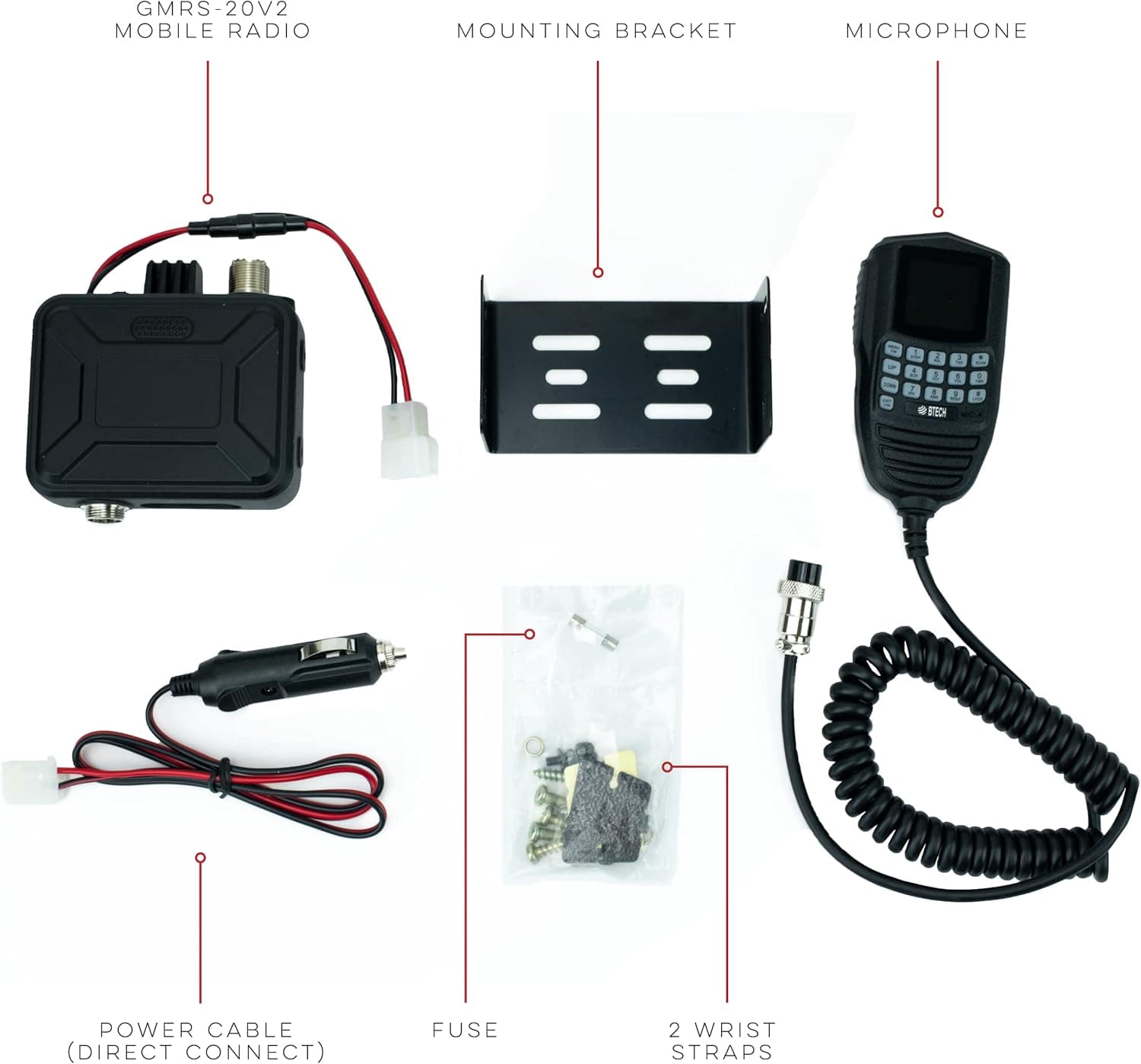 BTECH GMRS-20V2 20W IP67 GMRS Mobile Radio - thumbnail 3