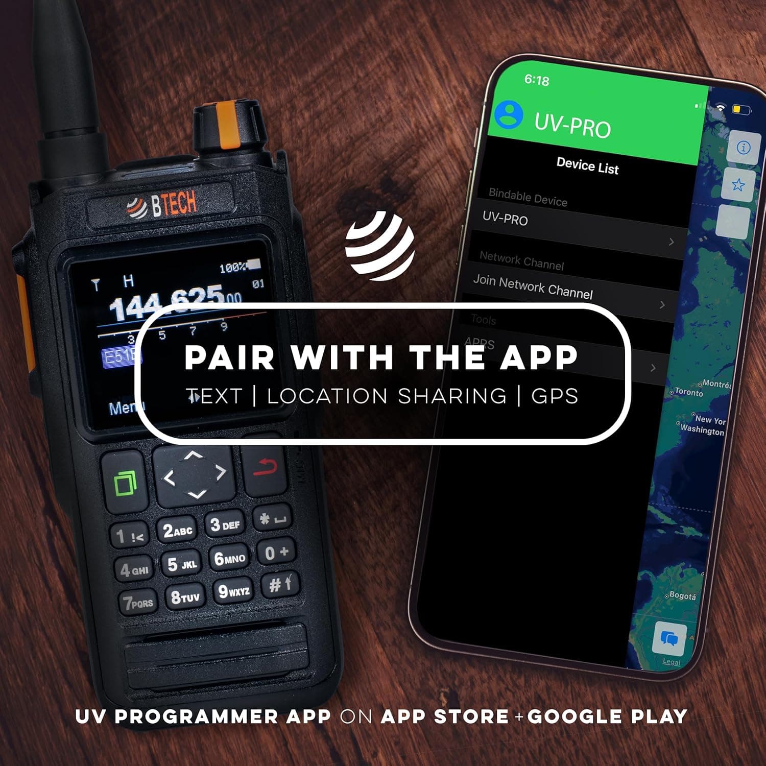 BTECH UV-PRO GPS, Bluetooth & APRS Dual-Band Radio - thumbnail 2