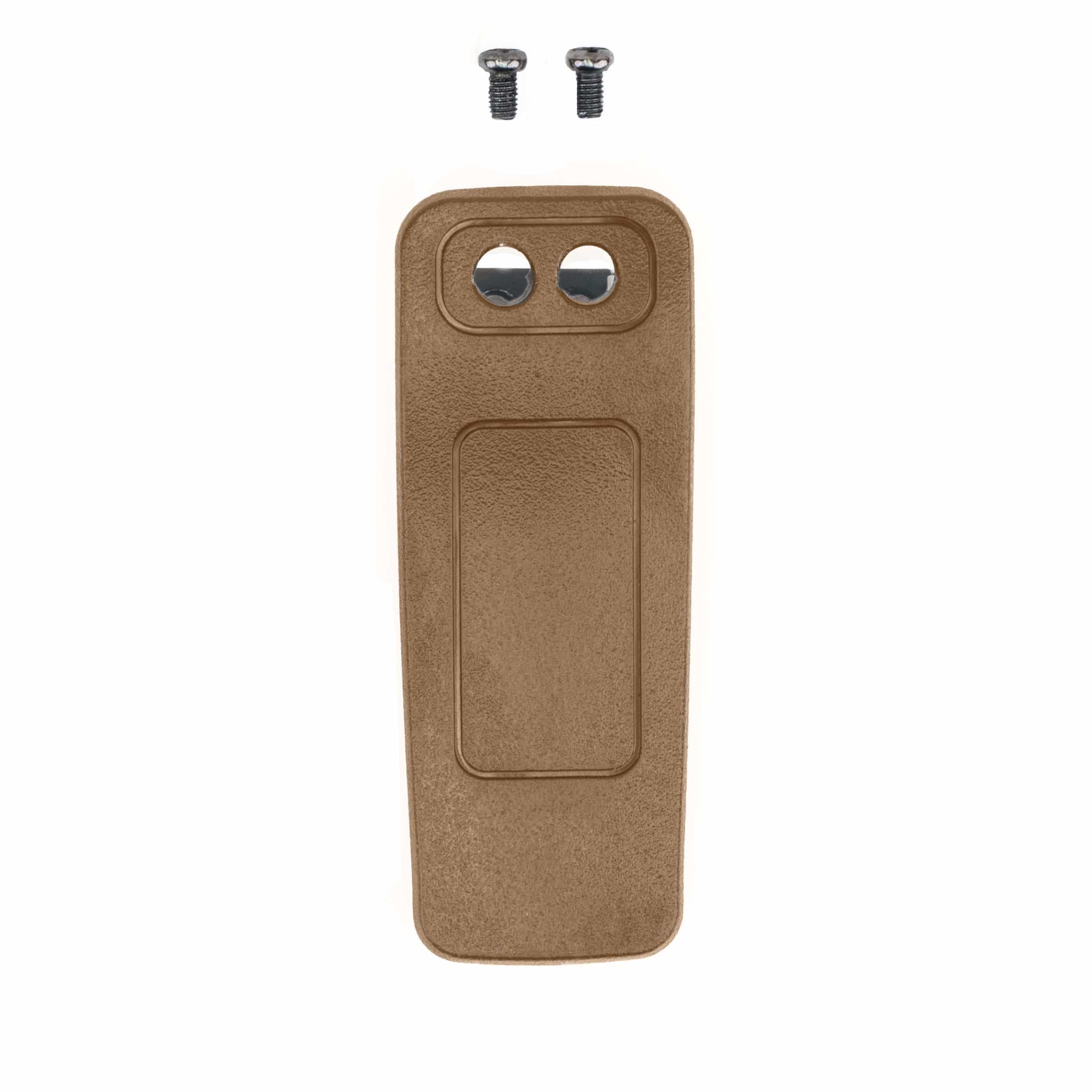 Replacement Belt Clip for GMRS-PRO & UV-PRO Radios – Tan (with Screws)