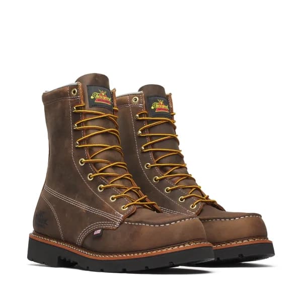 Thorogood American Heritage – 8″ Crazy Horse Steel Moc Toe Black 90