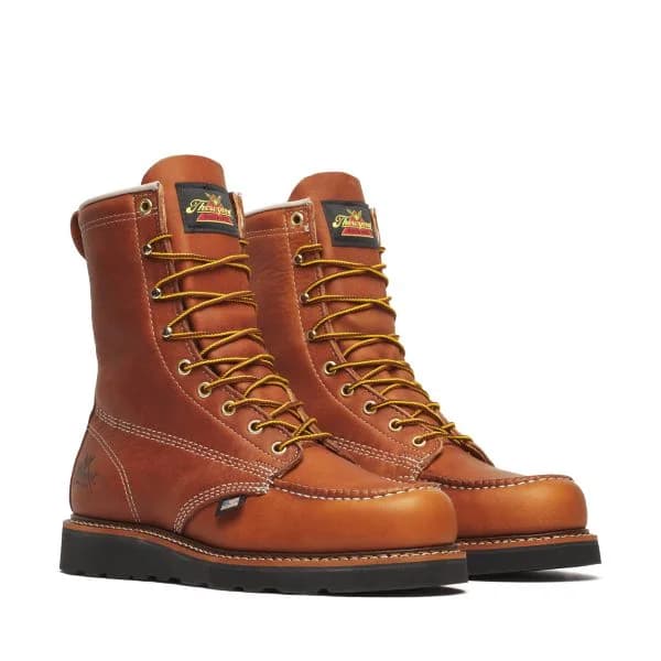 Thorogood American Heritage – 8″ Tobacco Moc Toe Black Wedge