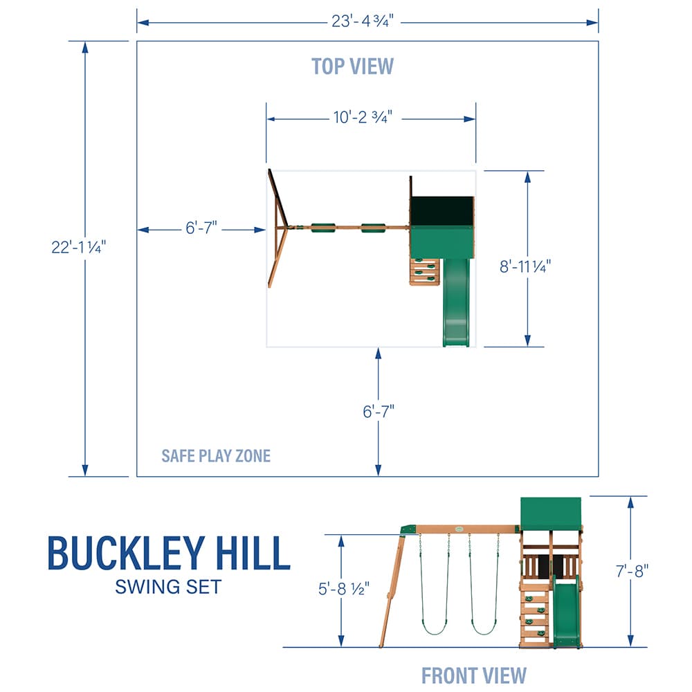 Backyard Discovery Buckley Hill Swing Set - thumbnail 5
