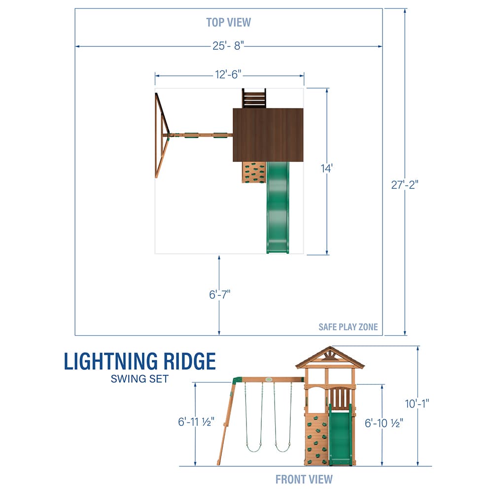 Backyard Discovery Lightning Ridge Swing Set - thumbnail 5