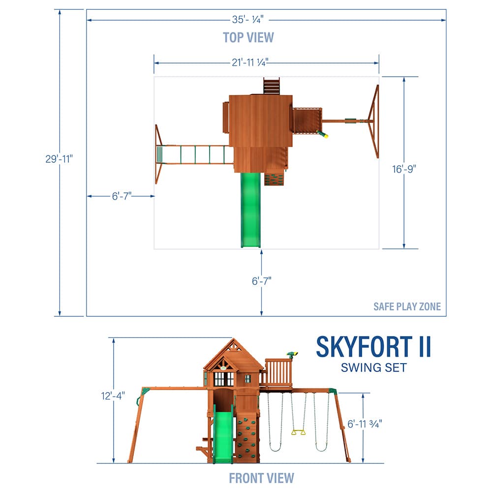 Backyard Discovery Skyfort II Swing Set - thumbnail 4
