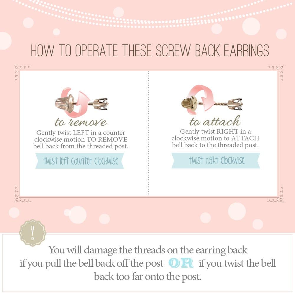 Diamond Pearl Earrings for Baby/Child – Screwback – Choose from White or Pink Pearls – 14K Yellow Gold - thumbnail 6