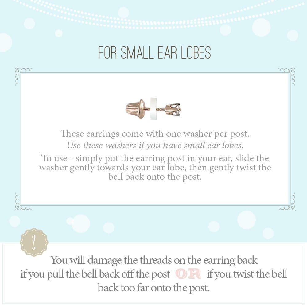 Diamond Pearl Earrings for Baby/Child – Screwback – Choose from White or Pink Pearls – 14K Yellow Gold - thumbnail 7