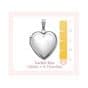 Diamond Filigree Heart Locket – Engravable – Holds One Photo - thumbnail 5