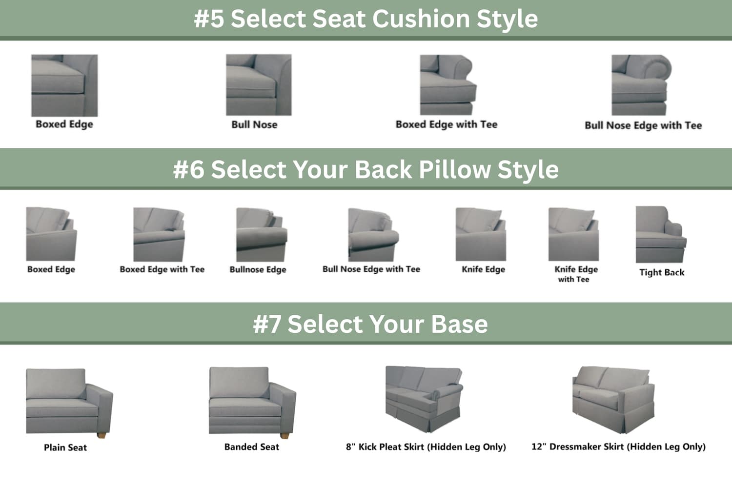 Custom Bilt Series Right Arm Sofa with Left Arm Sofa with Return - thumbnail 8