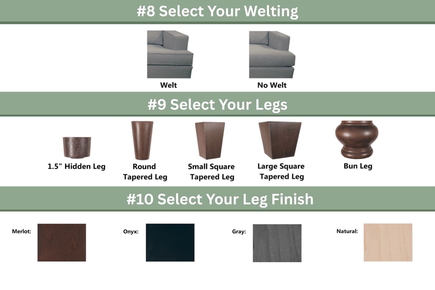 Custom Bilt Series Right Arm Sofa with Left Arm Sofa with Return - thumbnail 9