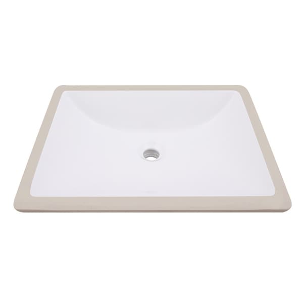 Rectangular Porcelain Undermount Sink - thumbnail 2