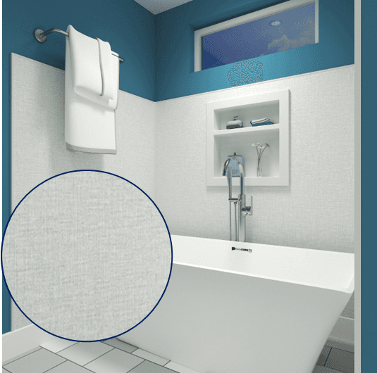 Coastal Linen Poly Tub and Shower Surround Kit