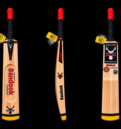 Bandook USA Edition Double Blade Hard Tennis Cricket Bat