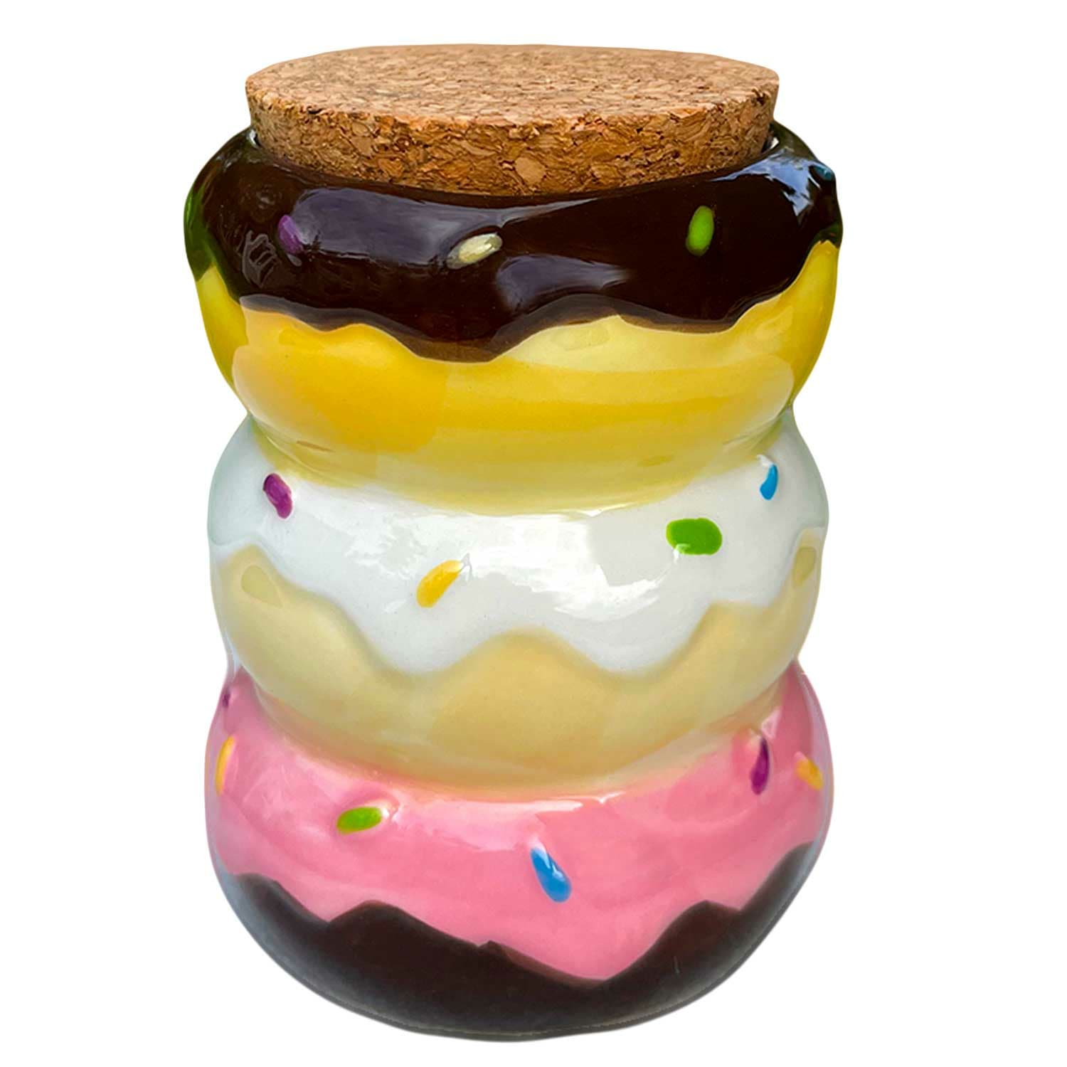 Ceramic Donut Stash Jar