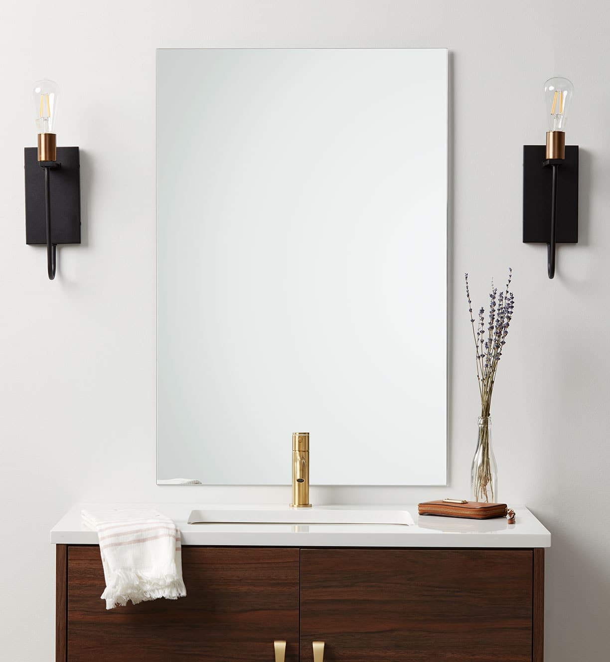 Frameless Polished Edge Rectangle Mirror