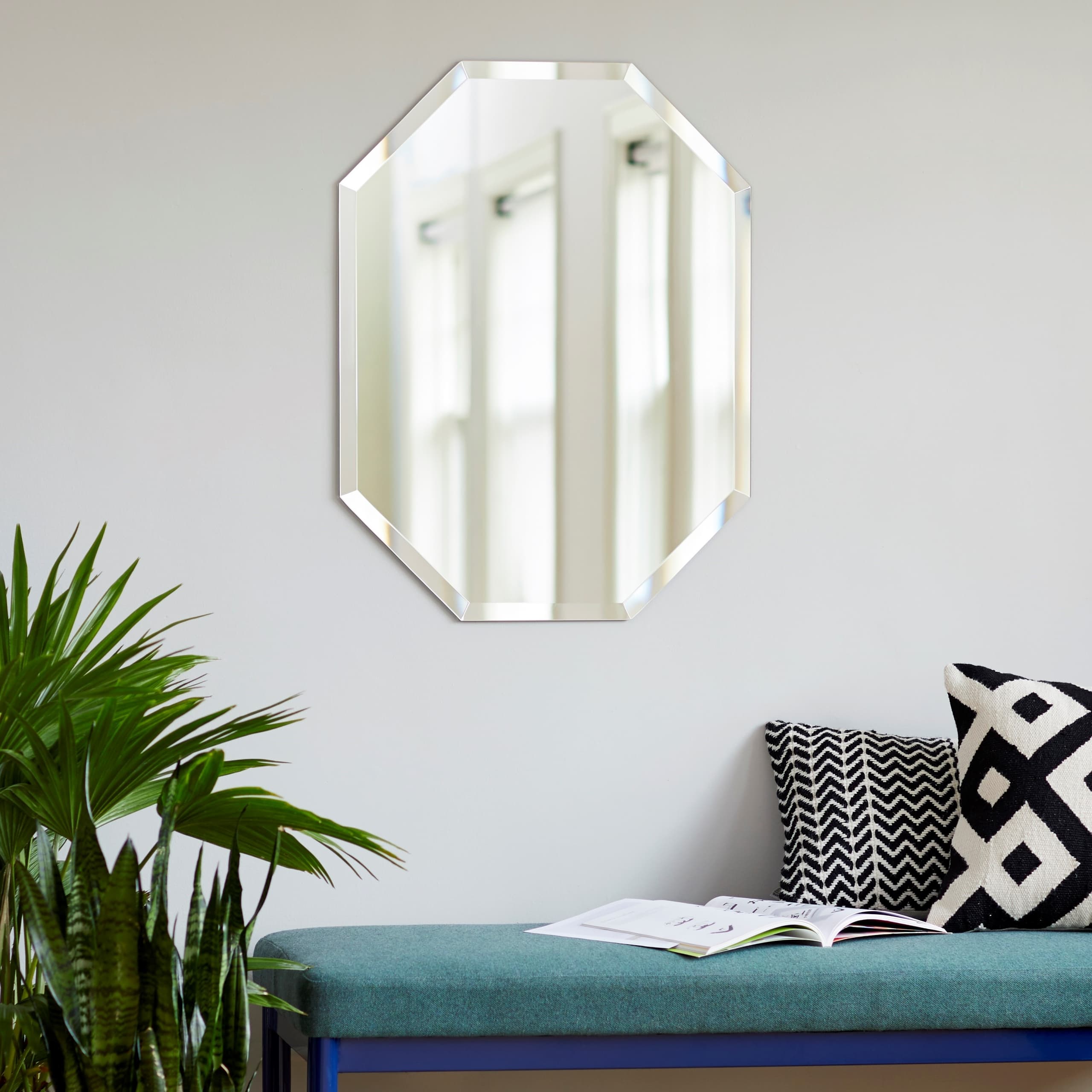 Frameless Beveled Octagon Mirror - thumbnail 2