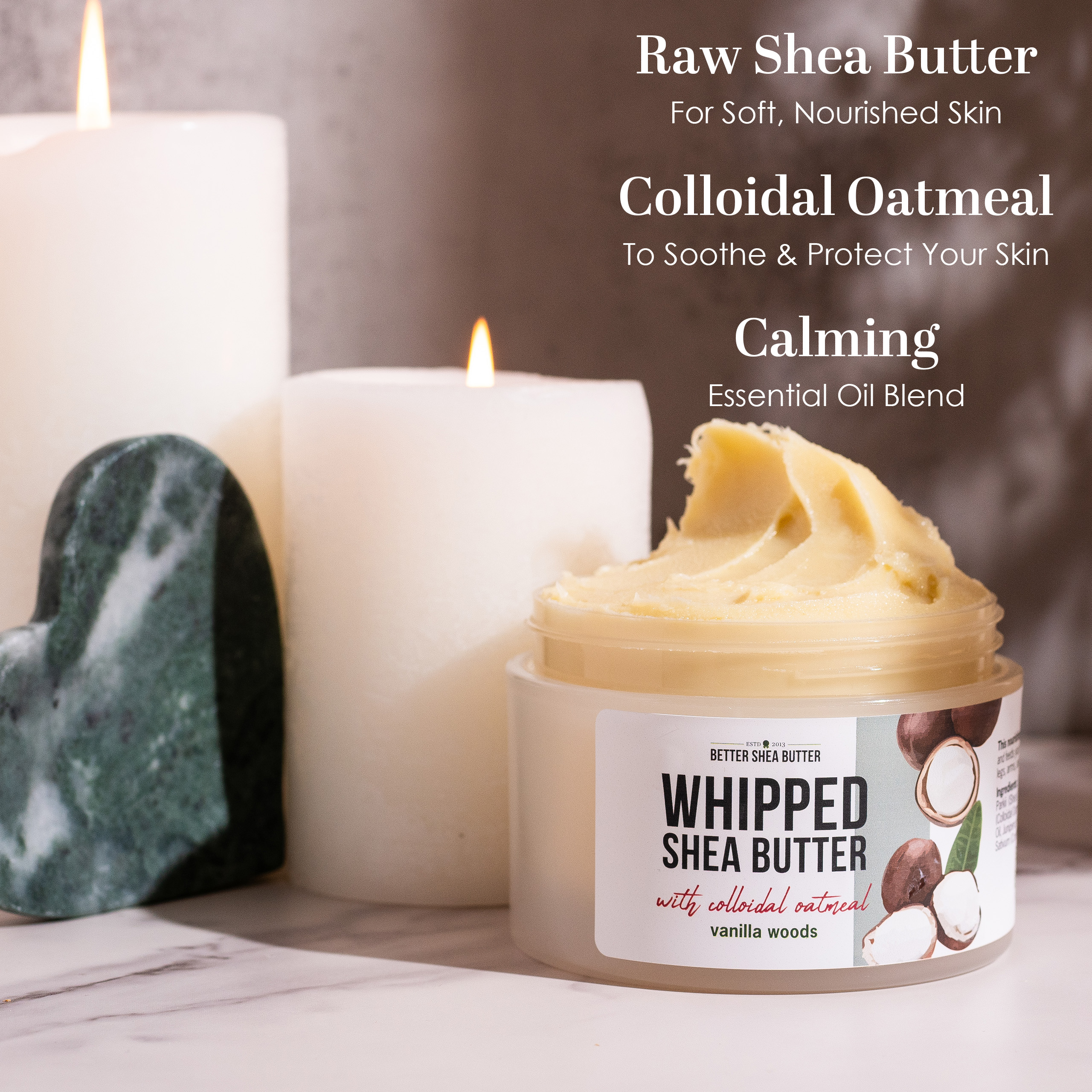 Whipped Shea Butter with Colloidal Oatmeal – Vanilla Woods - thumbnail 5