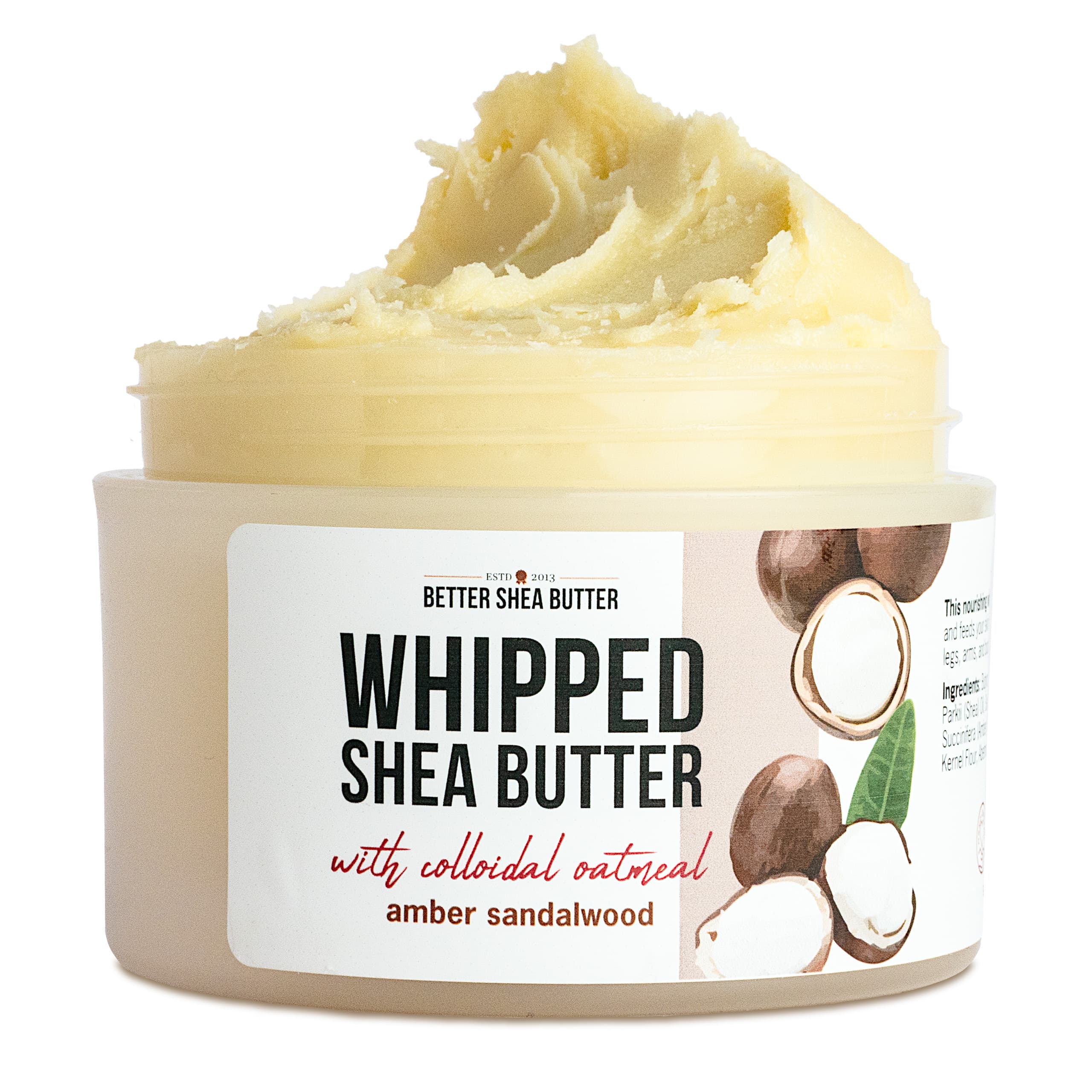 Whipped Shea Butter with Colloidal Oatmeal – Amber Sandalwood