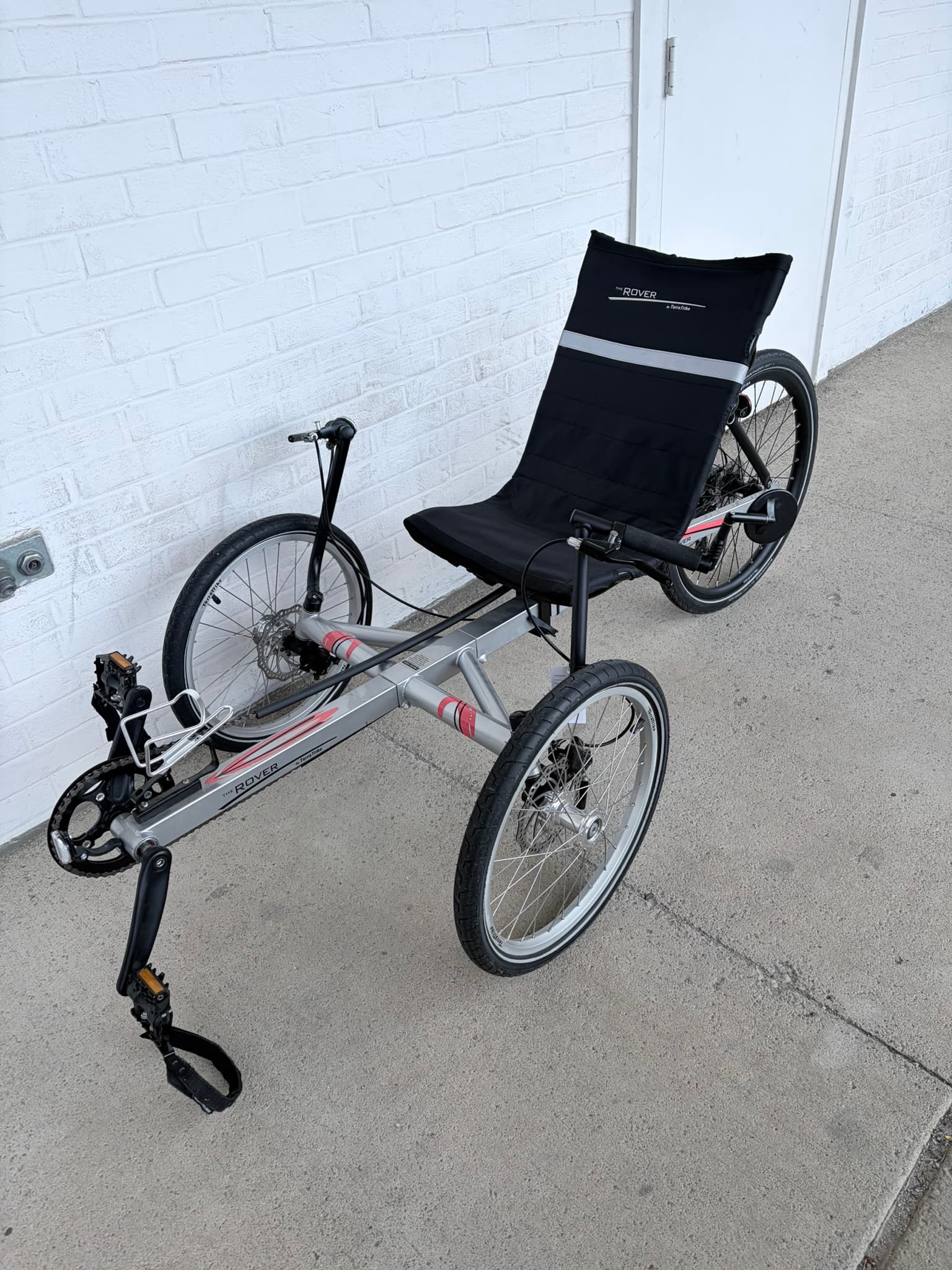 Used TerraTrike Rover Recumbent Trike Silver/Red (IN STOCK!)