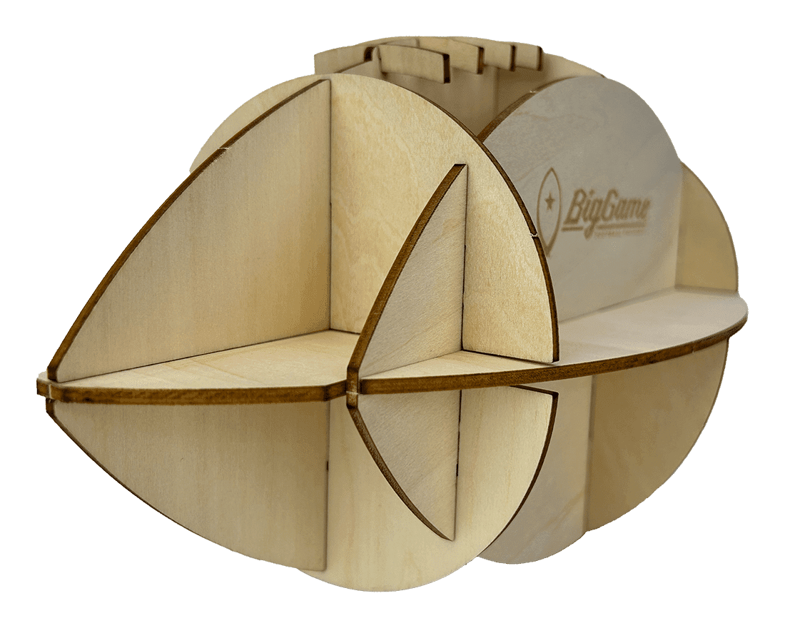 Three-Dimensional Interlocking Wooden Football Puzzle - thumbnail 2