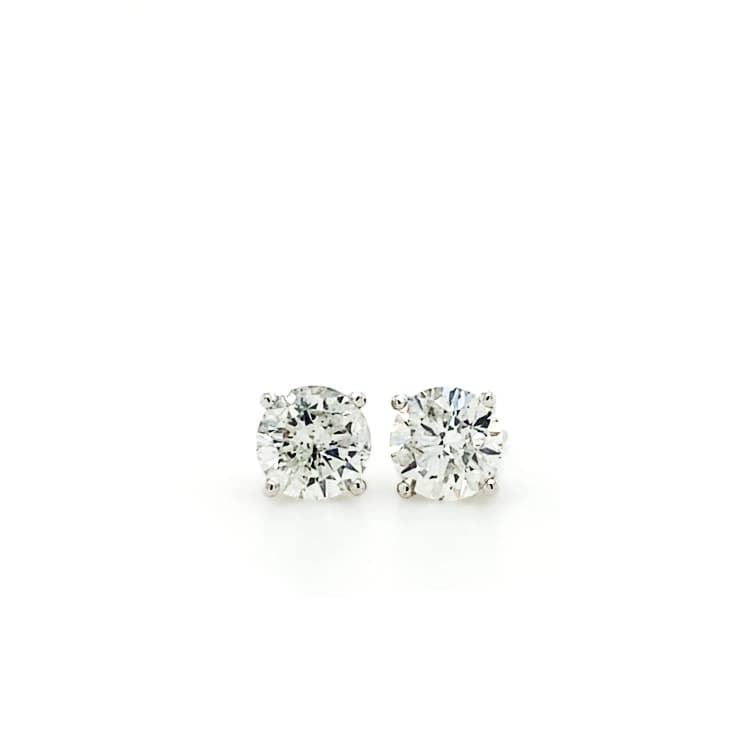 Timeless One Carat Diamond Stud Earrings