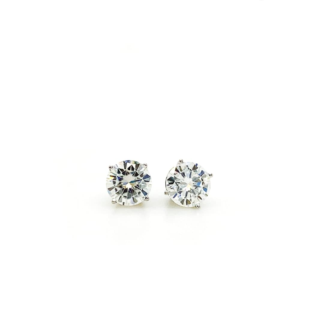 4ct Charles & Colvard Forever One Moissanite Earrings